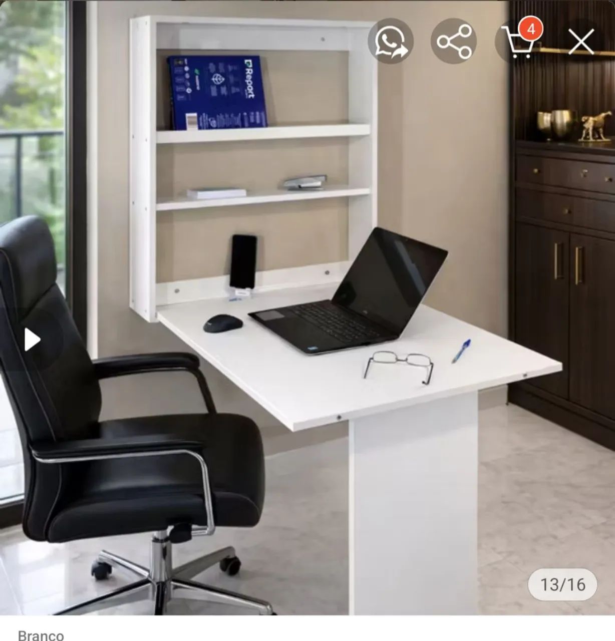 Vende-se essa mesa compacta dobrável e flexível  - Foto 2