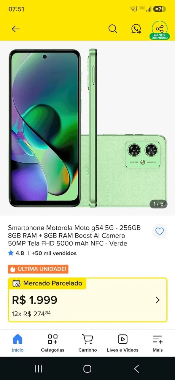 Moto G54 8GB 256gb - Foto 4
