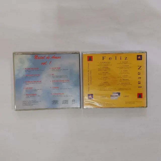 Lote Com 2 CDS Usado Antigo De Músicas Natalinas - Foto 3