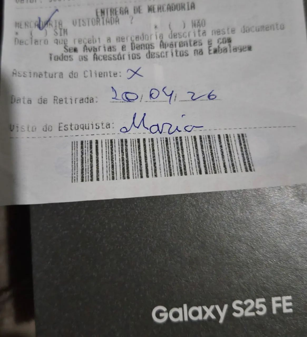 S25 FE NOVO C/ CAIXA E NF - Foto 3