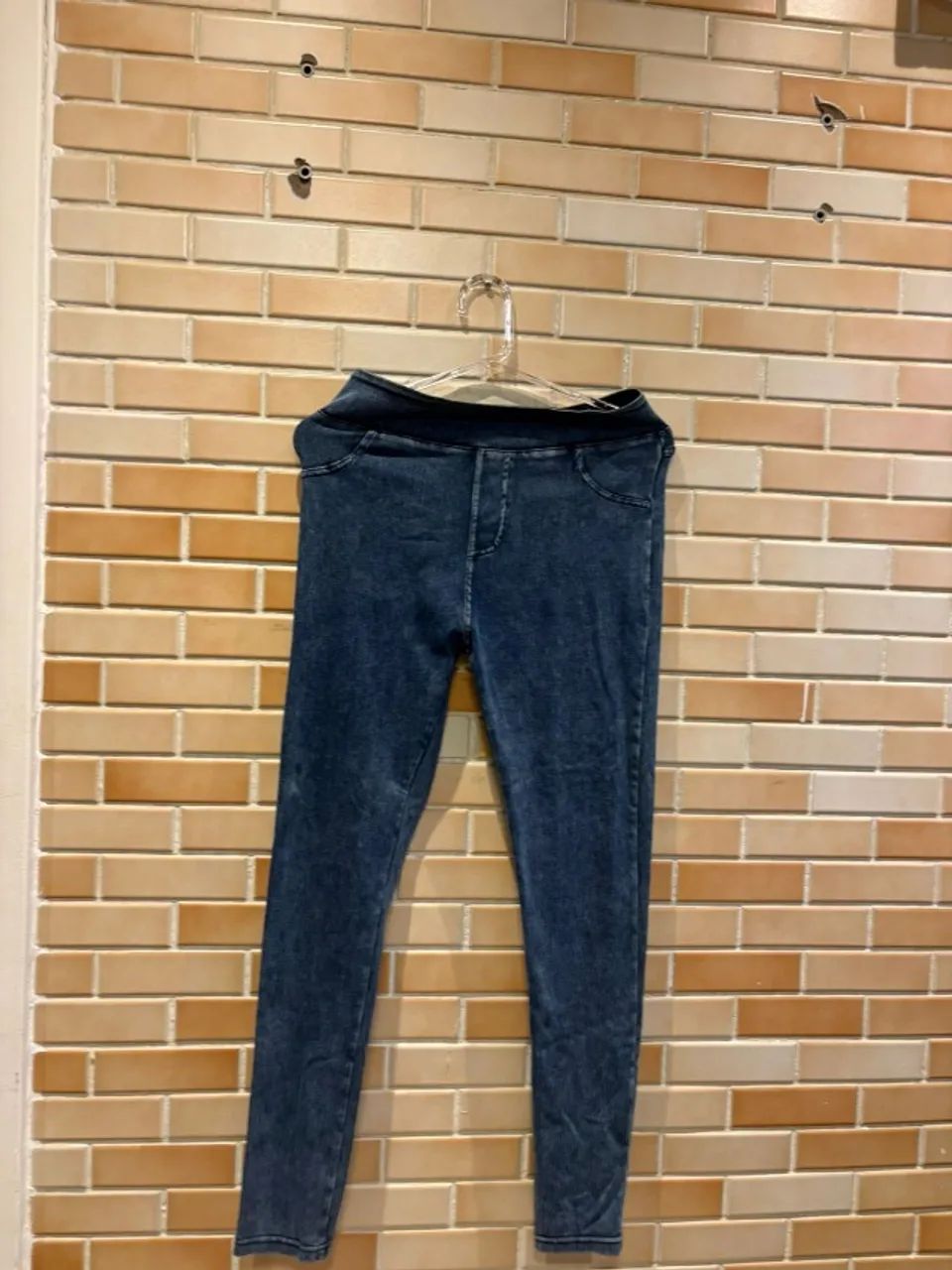 LEGGING AZUL ESTILO IMITA CALÇA JEANS - Foto 4