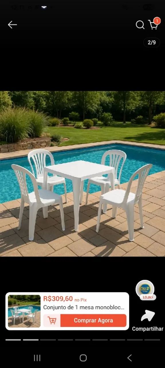 Conjunto  de  Mesa  plástica  - Foto 2