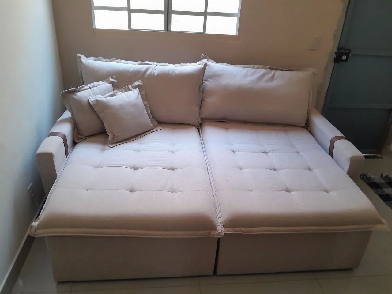 Sofá Gigante Alto Padrao (Linho) - Foto 4