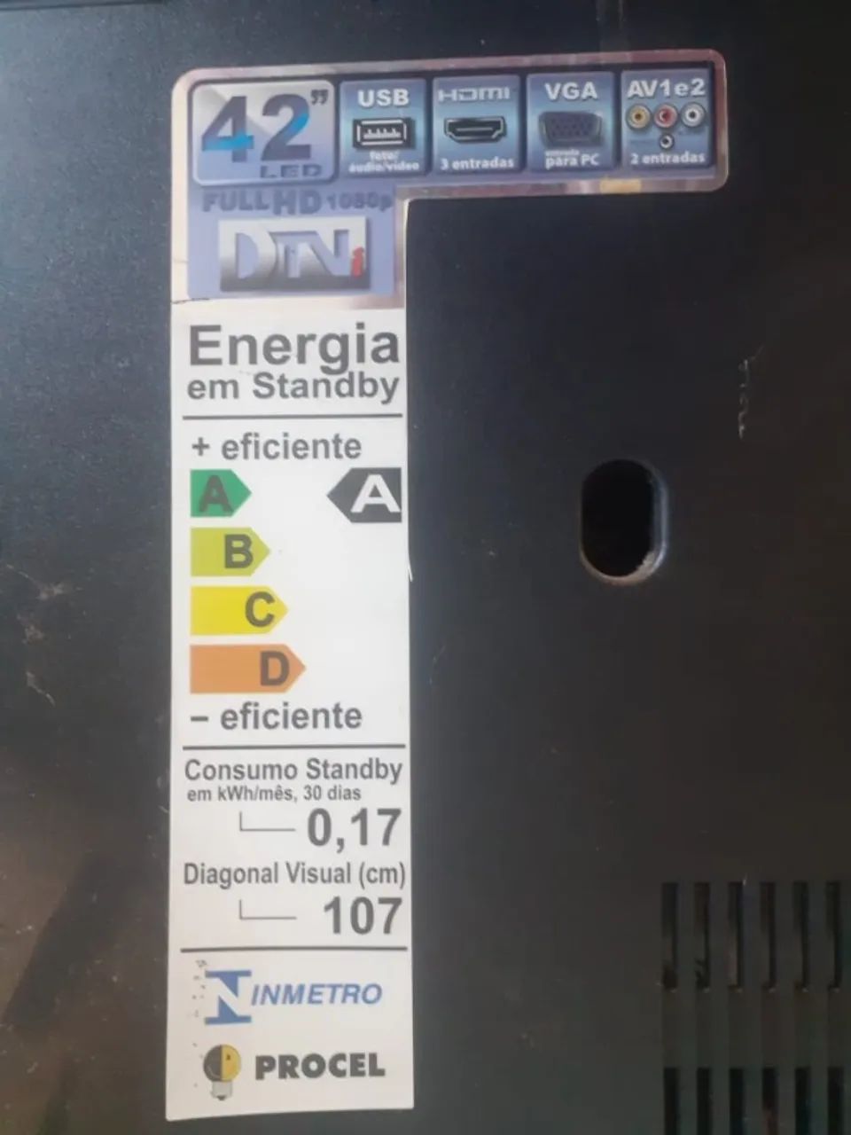 TV LCD Full HD 42 Polegadas Conservada e em Perfeito Estado - Foto 3