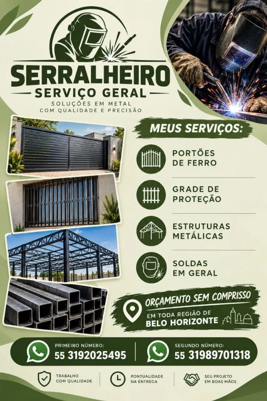 Serralheiro serviços gerais 