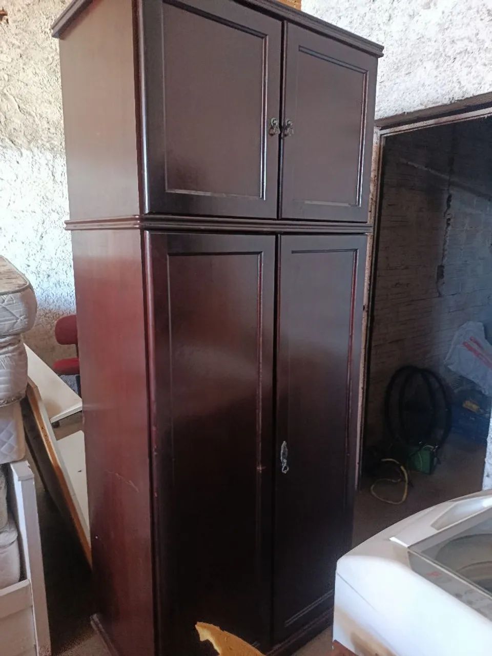 Guarda roupa antigo retro - Foto 2