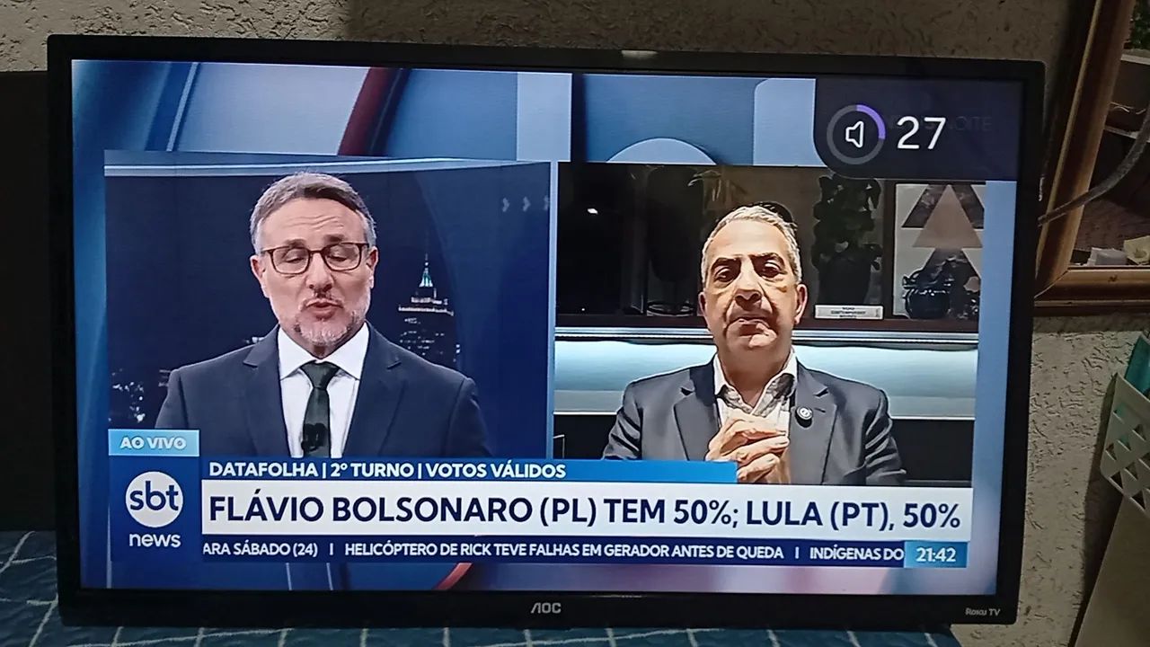 Smartv AOC 32 polegadas 3hdmi wi-fi USB imagem prefeita sem pé sem controle  - Foto 5