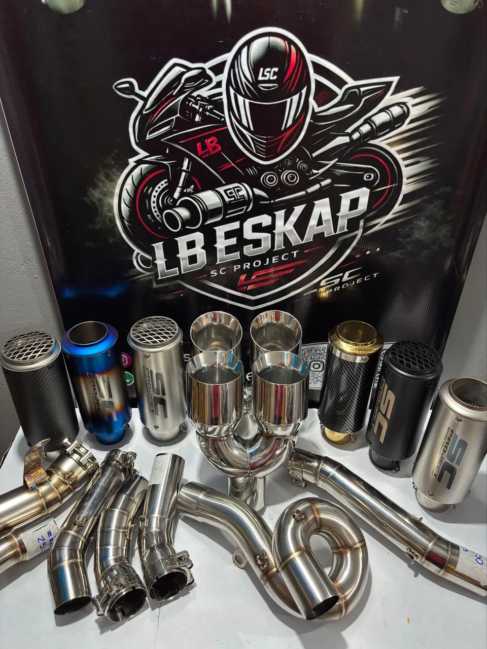 Link pipe de várias motos e ponteiras - Foto 2