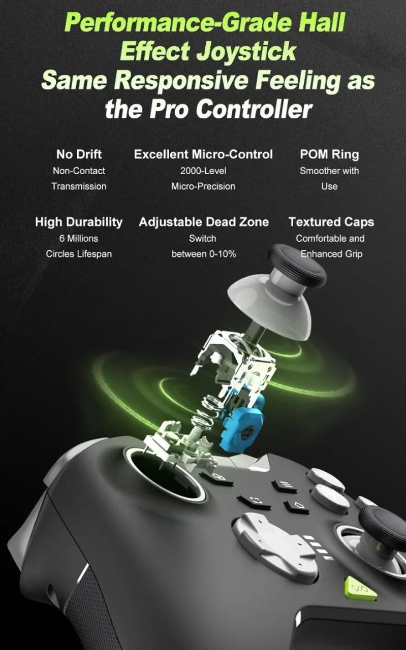 Controle PXN P5 - Bluetooth - PC - ANDROID - IOS - Nintendo Switch  - Foto 5