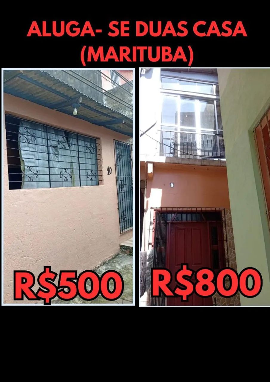 Aluga-se DUAS CASA em Marituba 