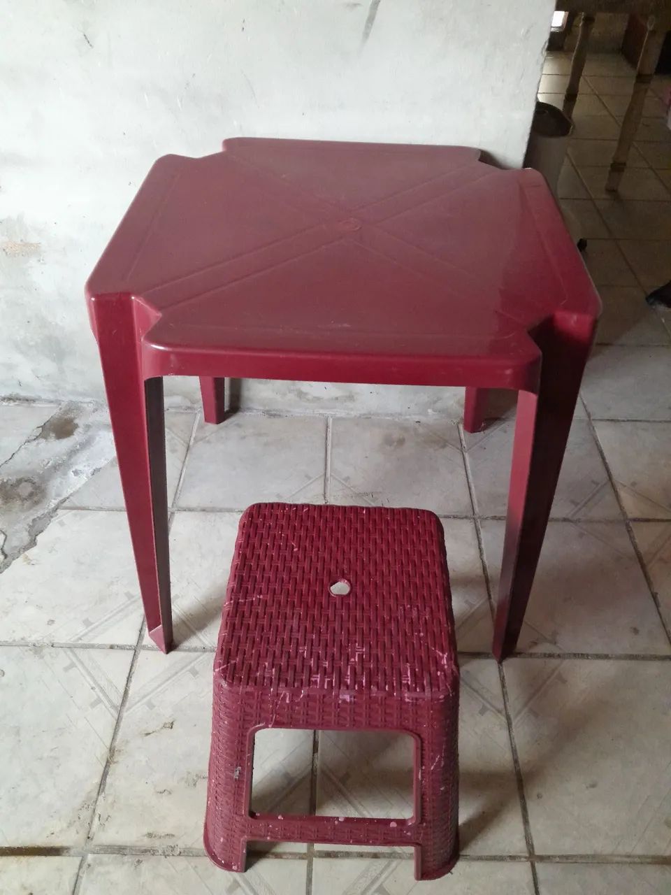 Mesa banco plástico  - Foto 2
