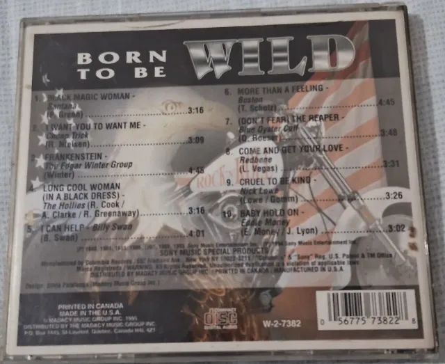 CD BORN TO BE WILD Coletânea várias bandas P1993 Canada - Foto 3
