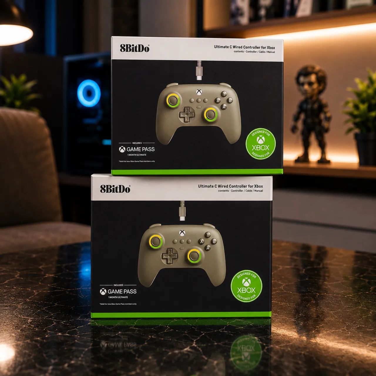 CONTROLE XBOX ULTIMATE C WIRED SERIES X/S, ONE E PC  + 1 MÊS GAME PASS GRÁTIS