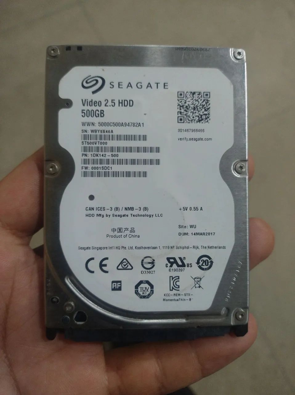 HD Interno Notebook Seagate  500GB
