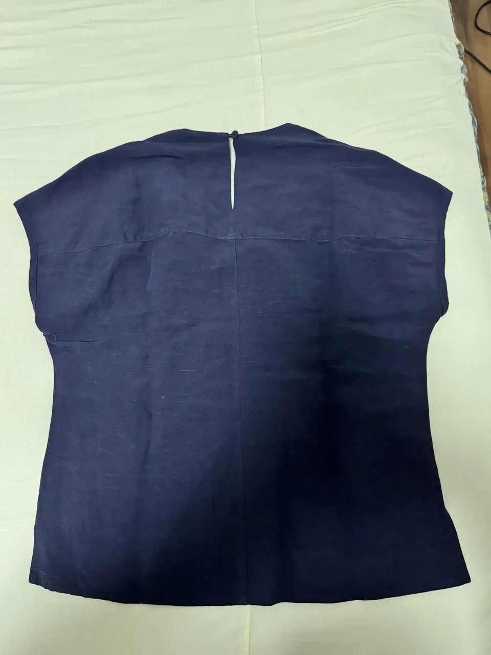 Blusa azul marinho feminina - Foto 2