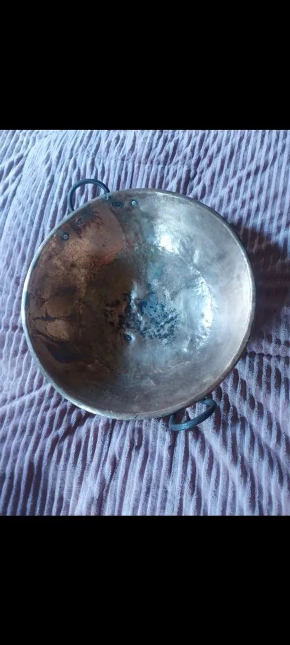 TACHO DE COBRE ANTIGO PARA DECORAÇÃO  - Foto 2