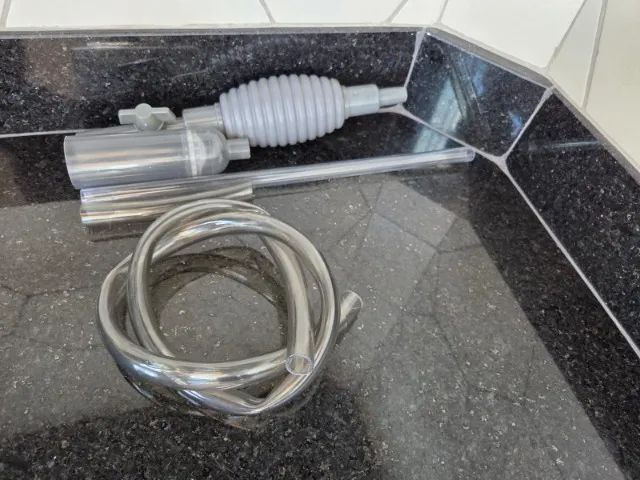 Sifão Aspirador + Rede para Limpeza de Aquários - Foto 2