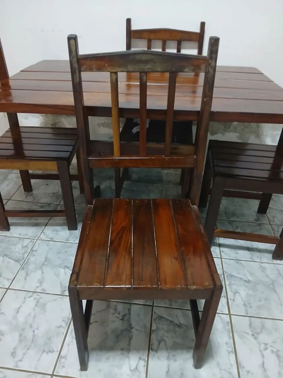 Mesa madeira pura 120 m  - Foto 4