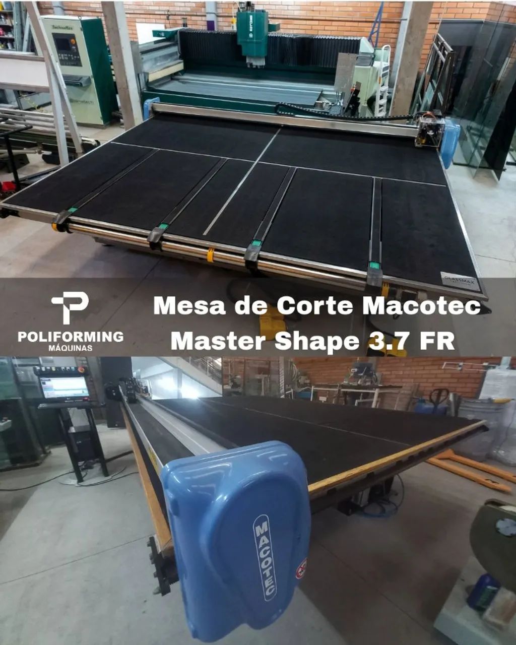 Mesa de corte para vidros Macotec (Financiamento Pronampe)