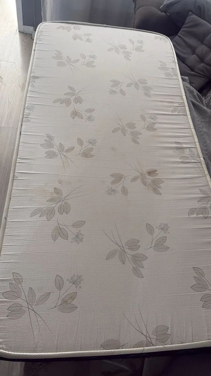 Cama box solteiro usada + colchão usado  - Foto 5