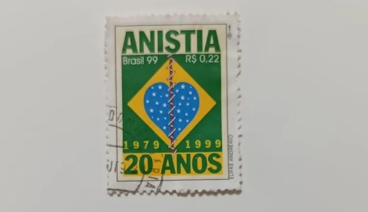 Selo postal 20 anos de Anistia