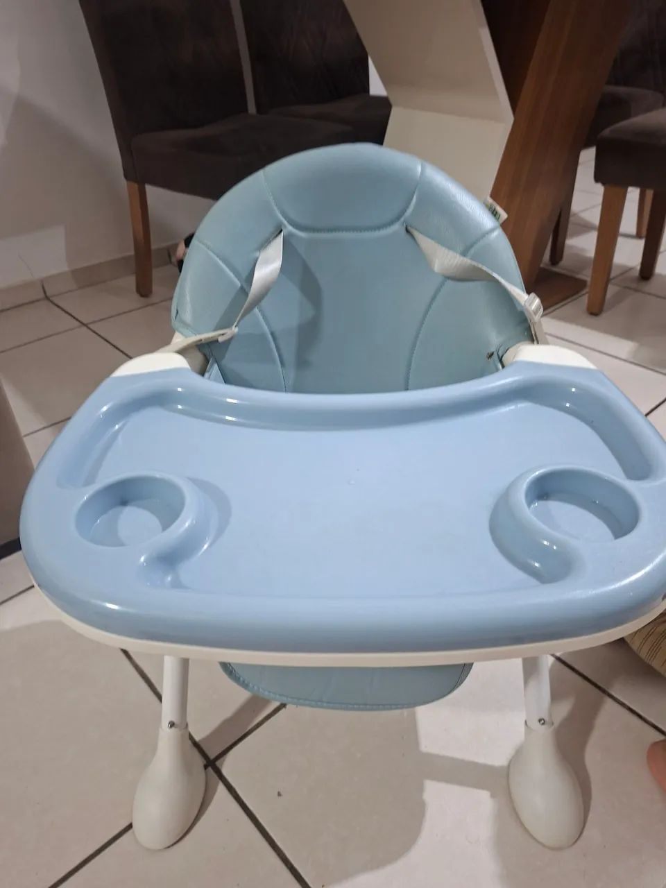 Cadeira de Alimentação Portátil Bebê Honey Maxi Baby - Azul - Foto 6