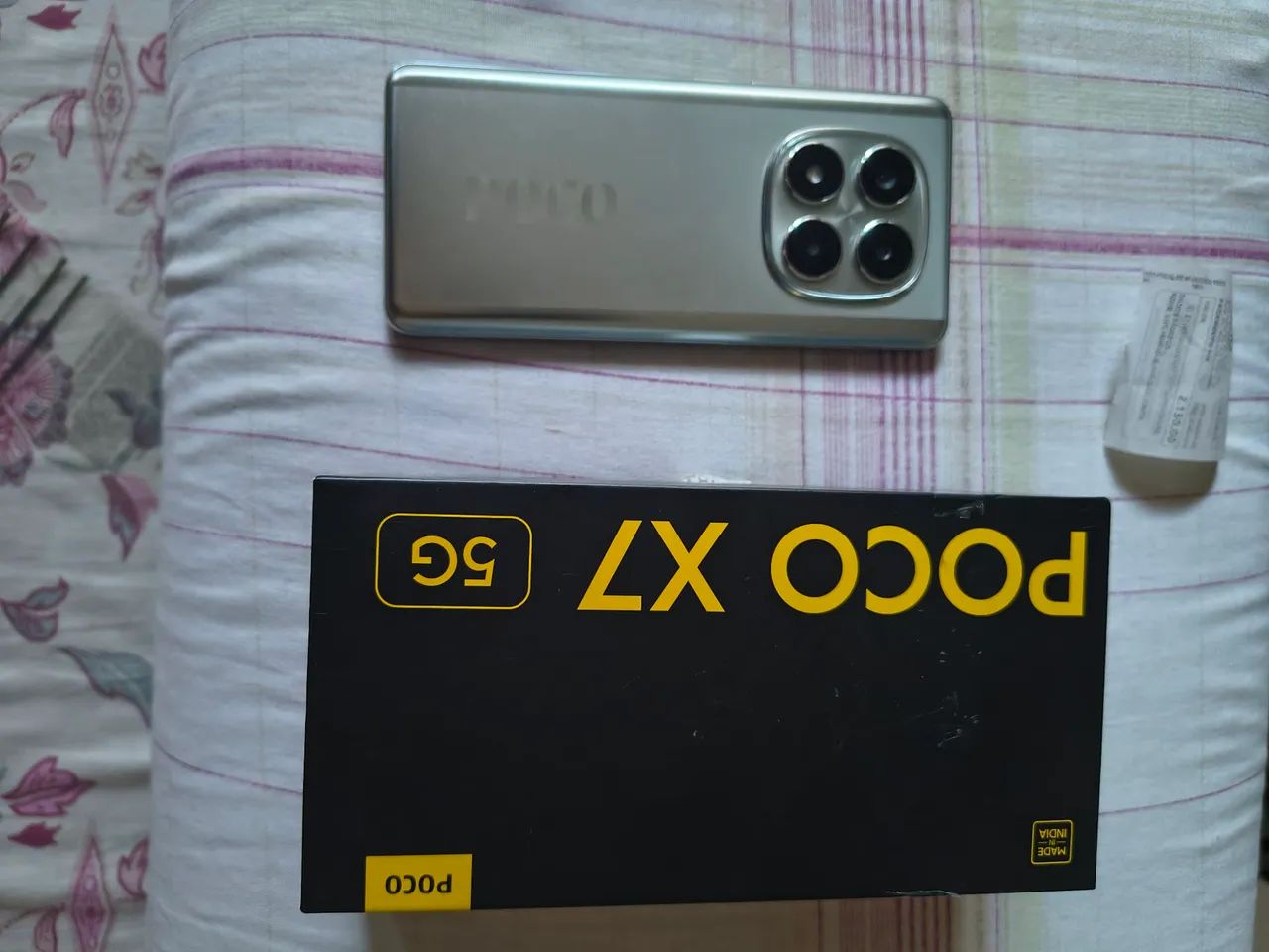 Poco X7 5G 2 mês de uso com nota fiscal  - Foto 3