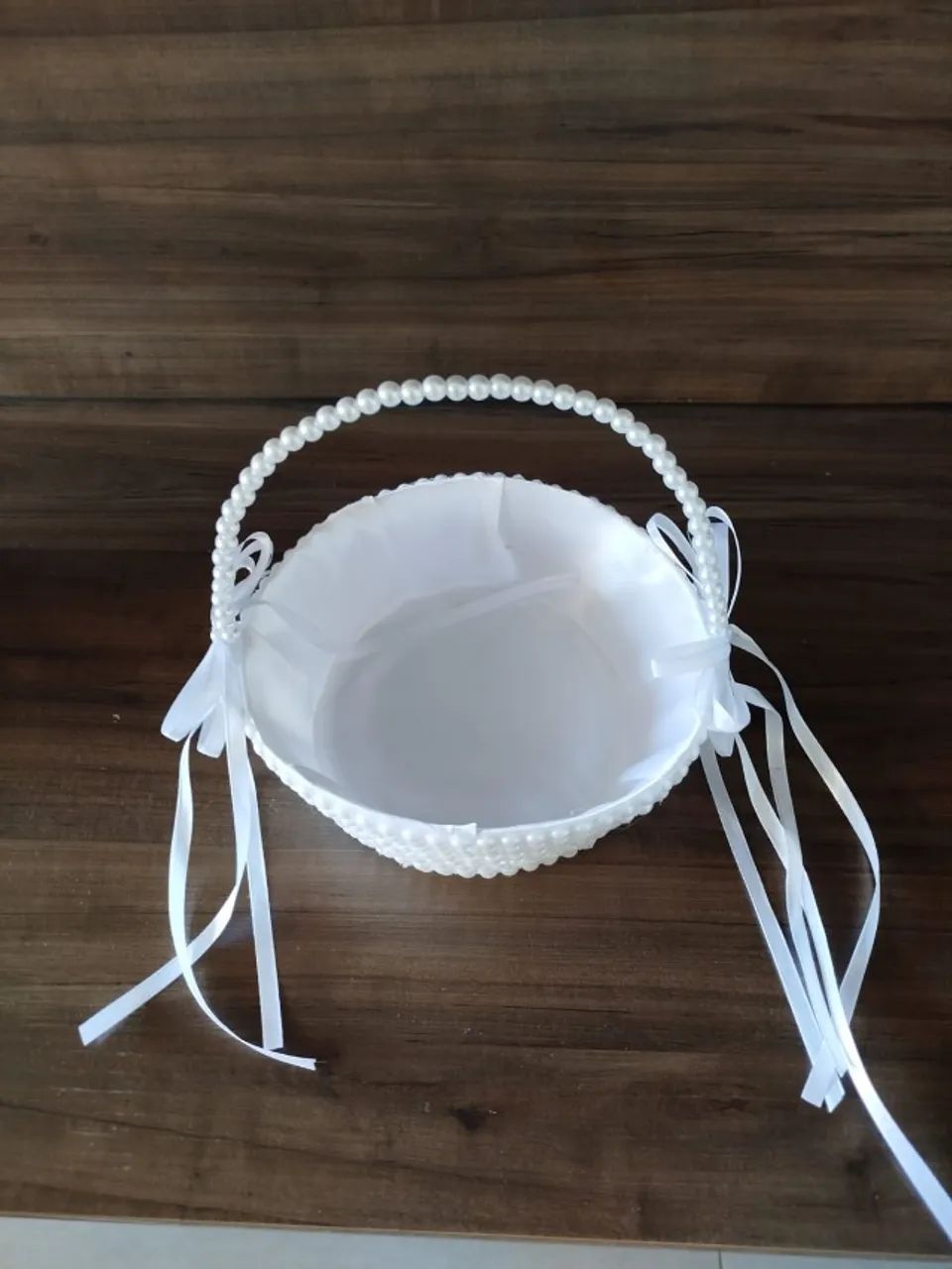 Cestinha para Daminha com Pérolas | Casamento - Foto 3