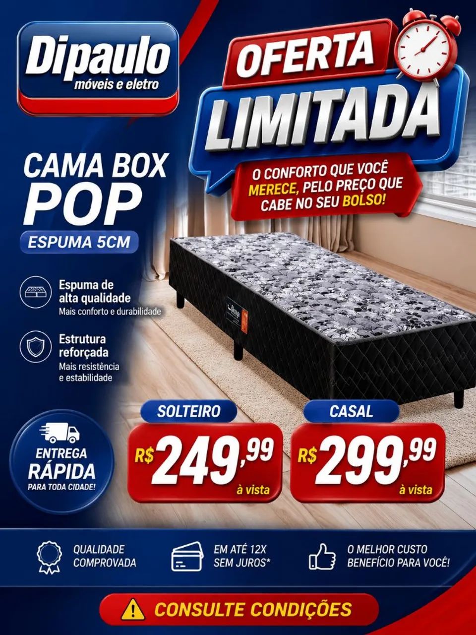 OFERTÃO DE CAMA POPULAR 