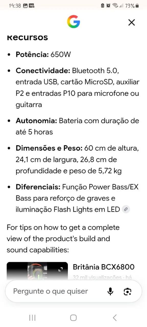 Caixa acústica Britânia  - Foto 5
