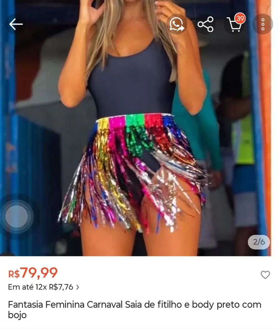 Fantasia Carnaval - Feminina  - Foto 2