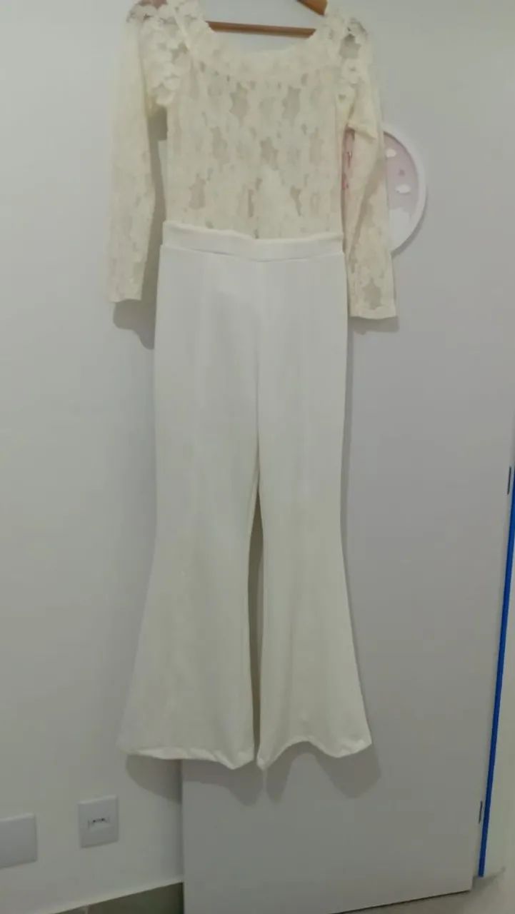 Macacão off-white branco marca Kronne  - Foto 4