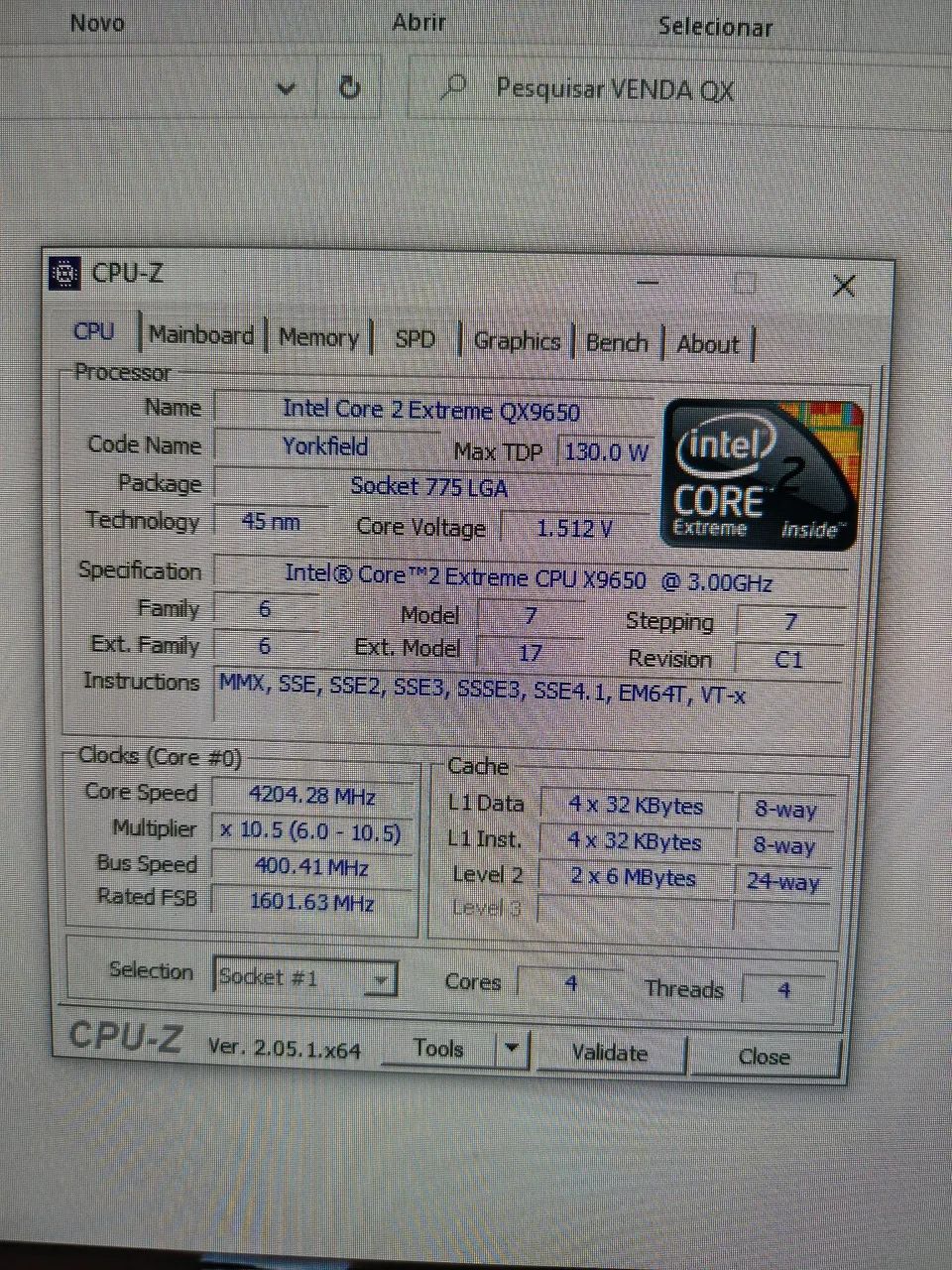 Intel core 2 extreme qx9650