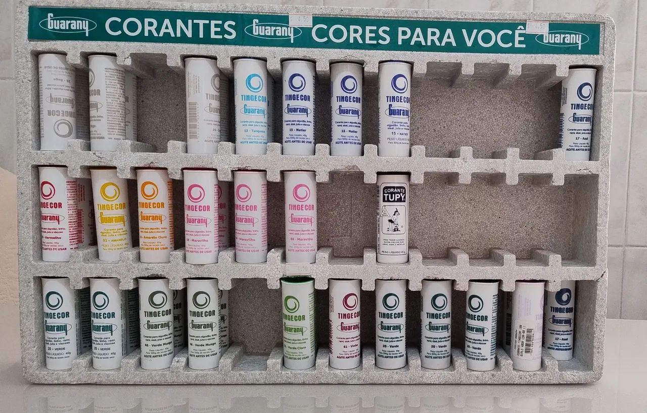 Expositor de tinta para tingimento Guarany 