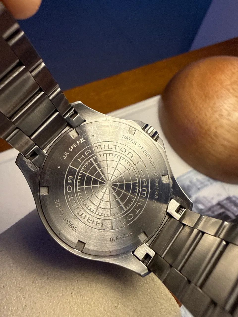 Relógio Hamilton khaki field navy 37mm - Foto 5