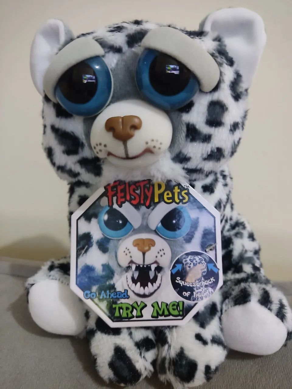 Feisty Pets Pelúcia Leopardo Das Neves 