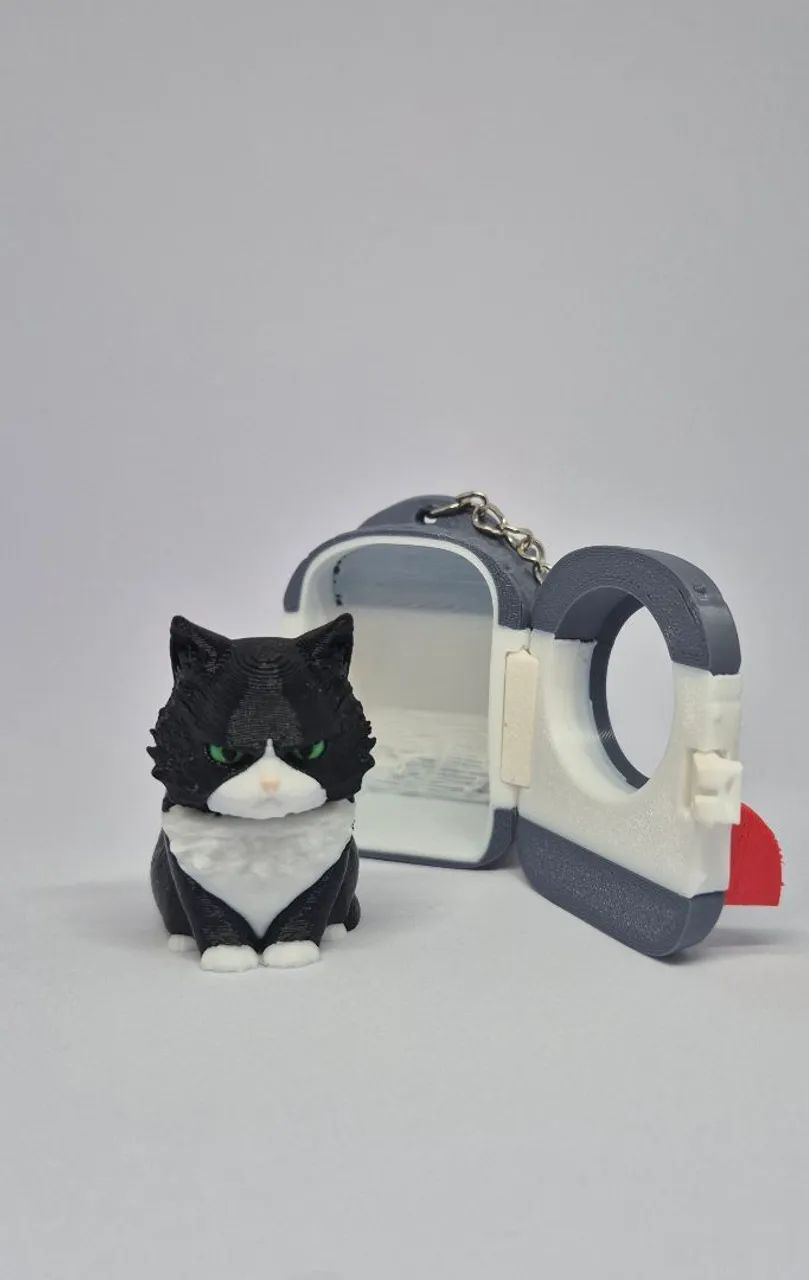 Chaveiro mochila gato - Foto 3