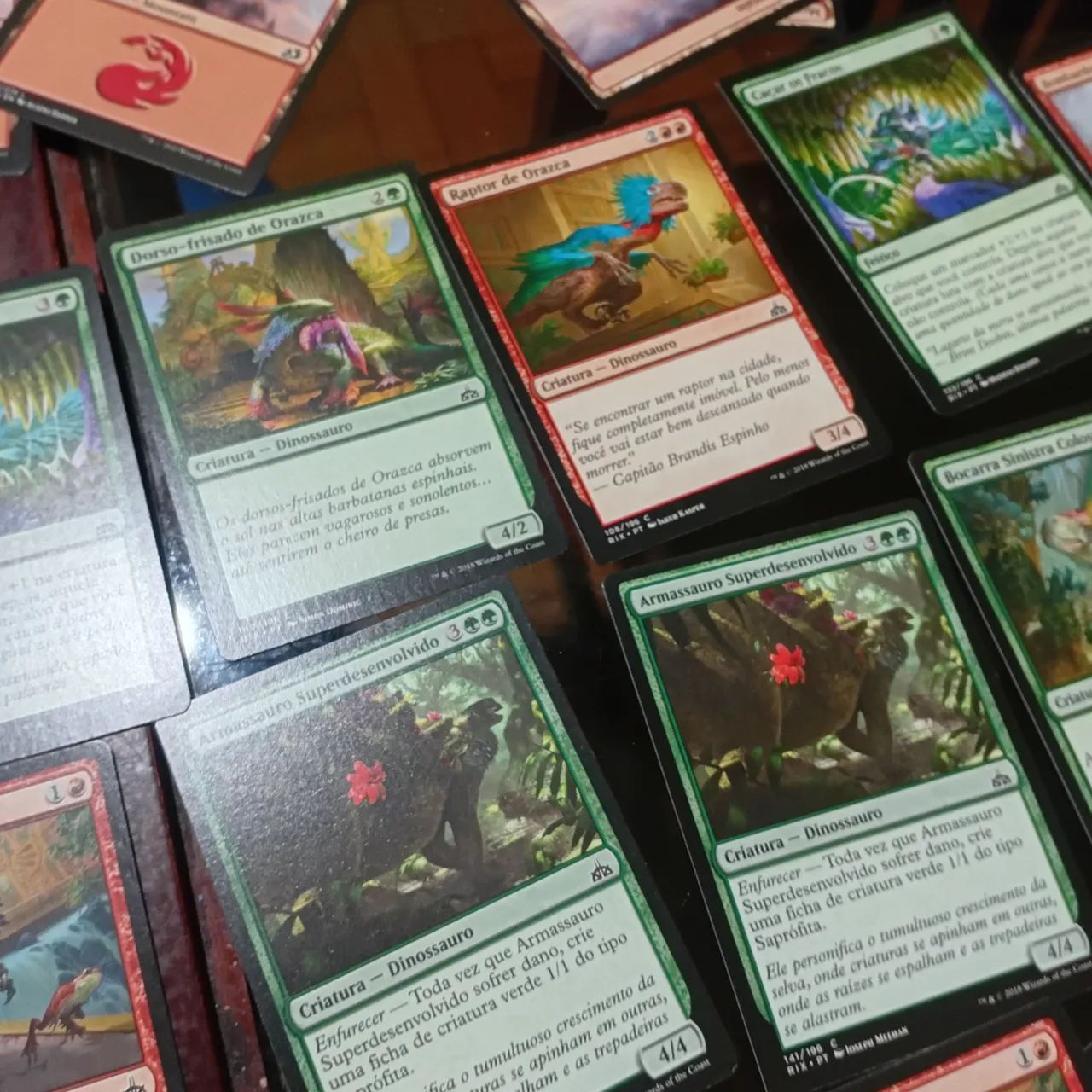 Deck Magic The Gathering Verde e Vermelho - Gruul Casual com veículo Tanque de Mizzium - Foto 3