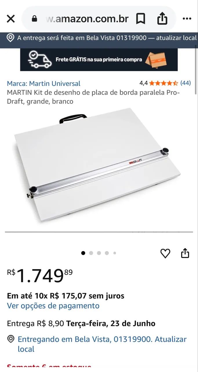Prancheta para desenhos técnicos , a melhor marca , sem uso , comprei e não usei  - Foto 4