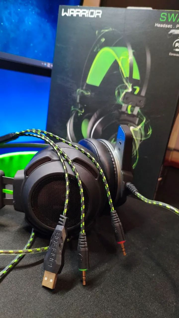 Headset warrior p2 led verde - Foto 4