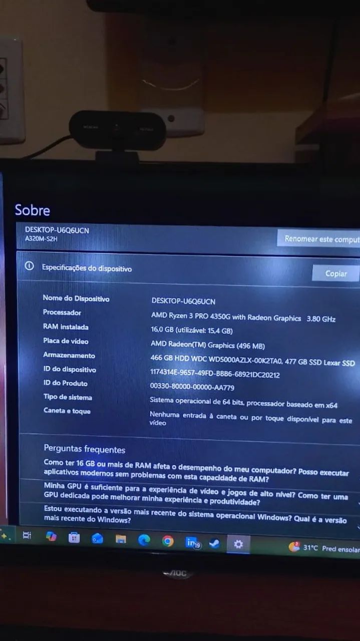 PC GAMER COMPLETO PRA VENDER AGORA!! - Foto 5