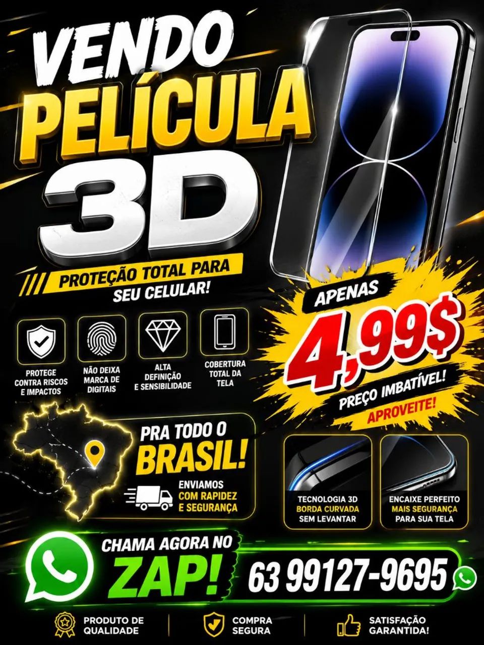 Películas 3D para revenda 