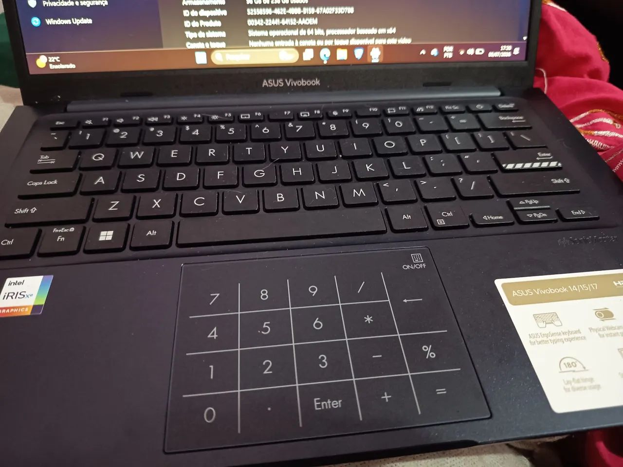 Notebook asus vivobook x1404va 238gb - Foto 2