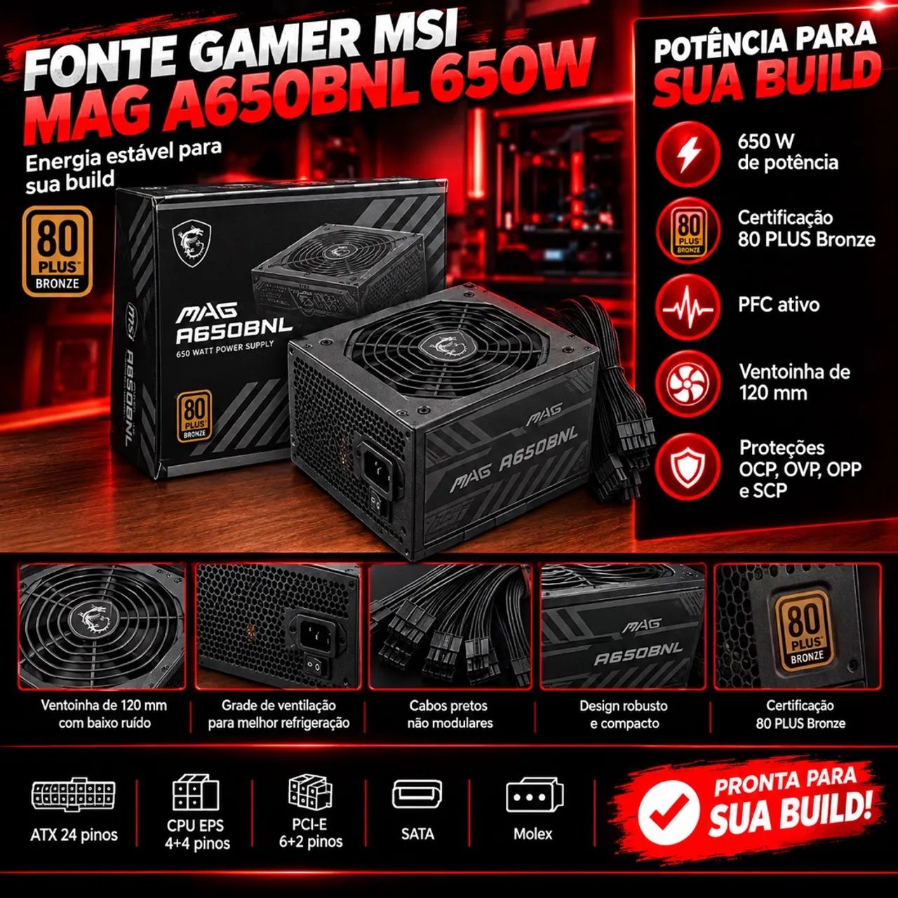 Fonte msi mag a650bnl