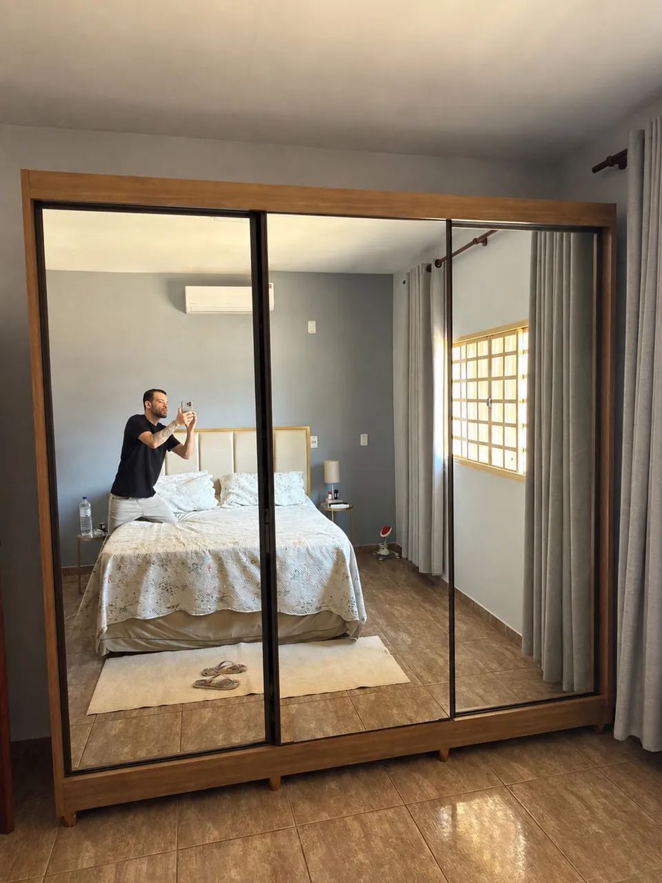 Guarda-Roupa Diamond Plus 3 Portas com Espelhos