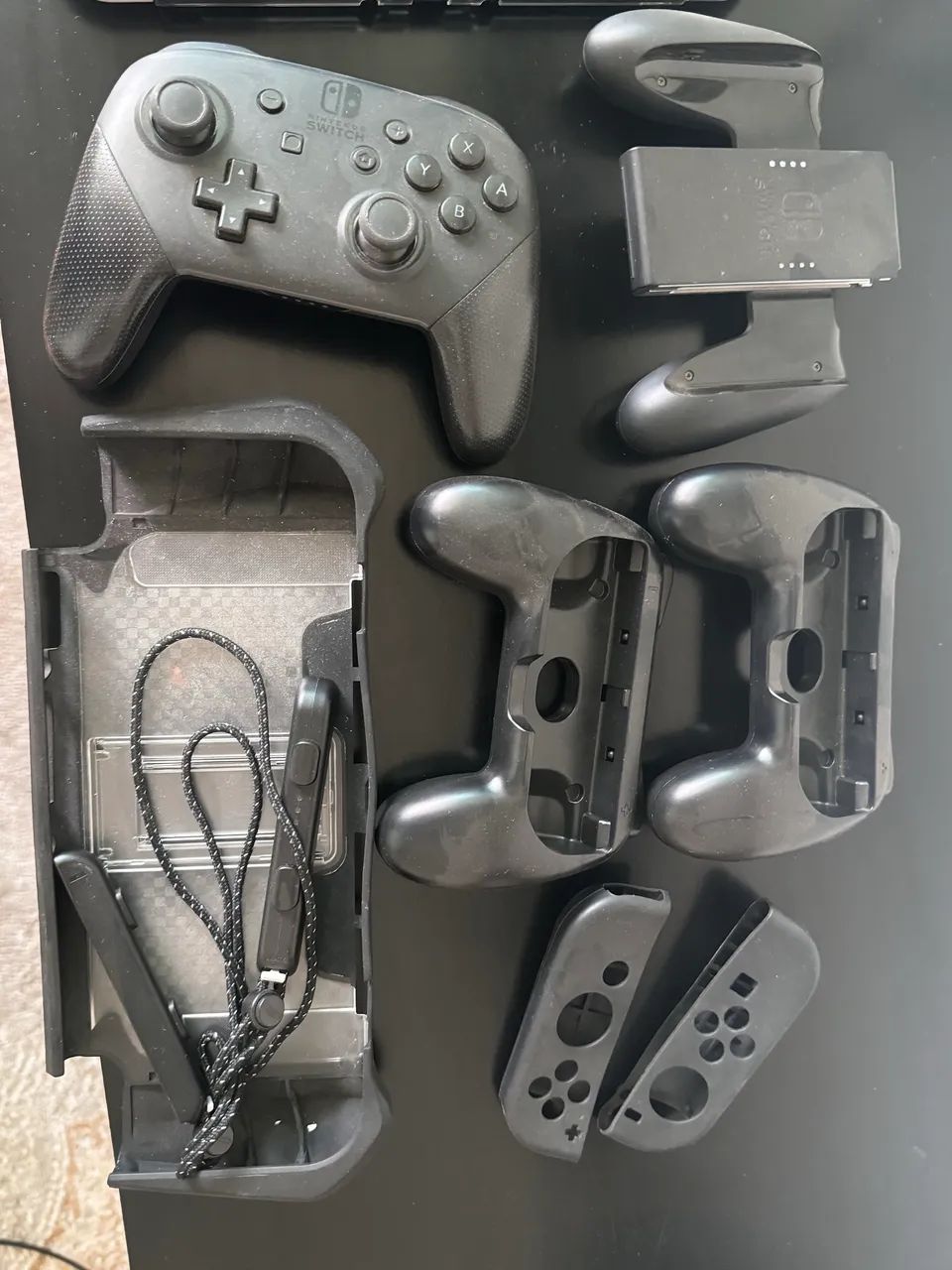 Switch oled desbloqueado + pro controller + acessórios - Foto 4
