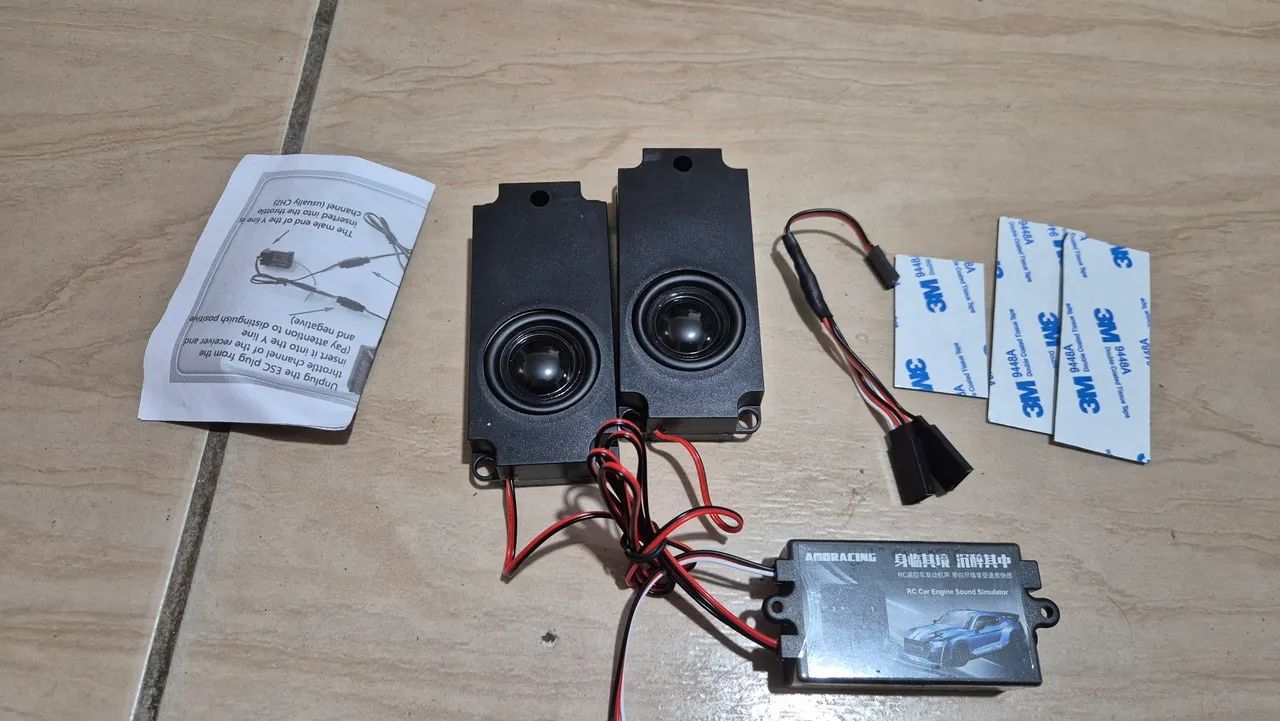 Rc AUTOMODELO Sistema de simulação de som motor vários tipos de carros ! 