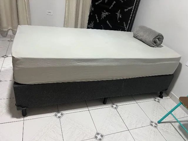 Cama box solteiro com base