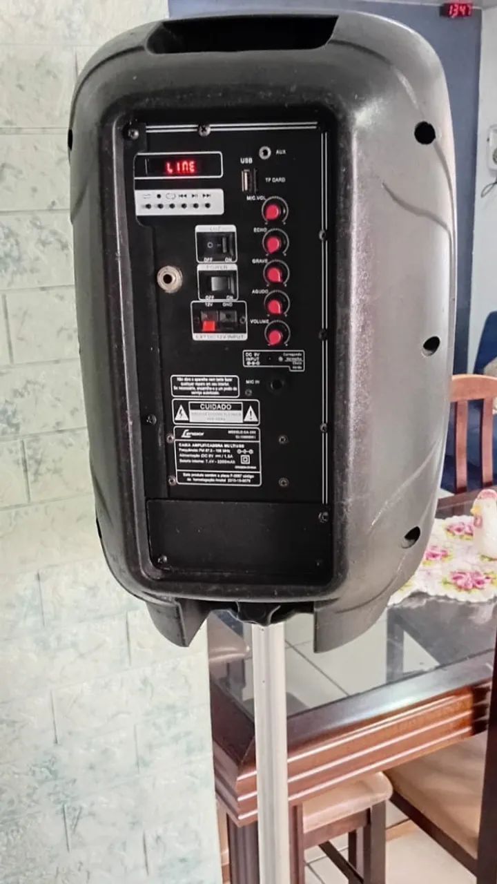 Caixa de som Bluetooth - Aux - USB - Bateria - Foto 4