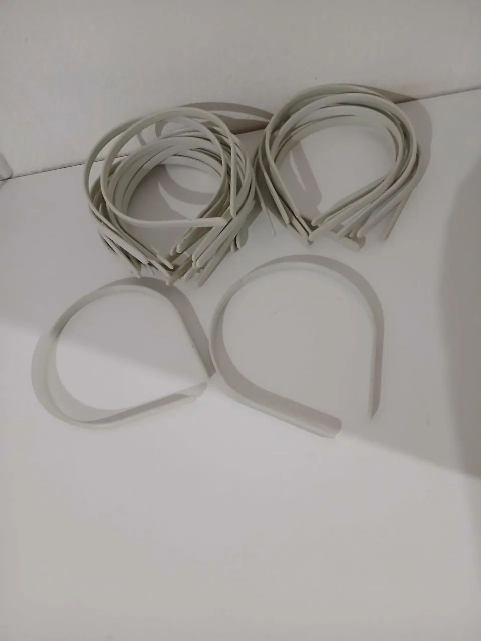Kit com 21 tiras brancas artesanato  - Foto 3